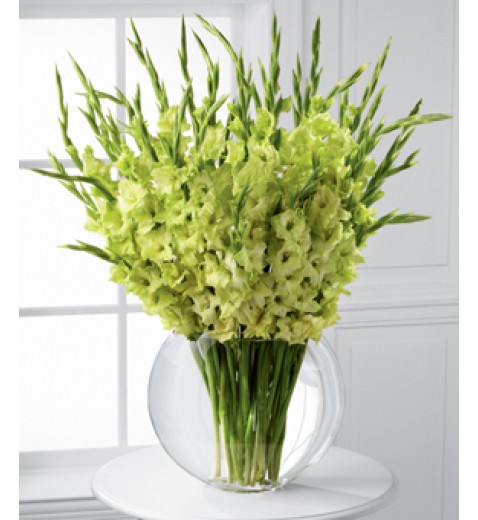 Green Gladiolus Bouquet Green Gladiolus Bouquet